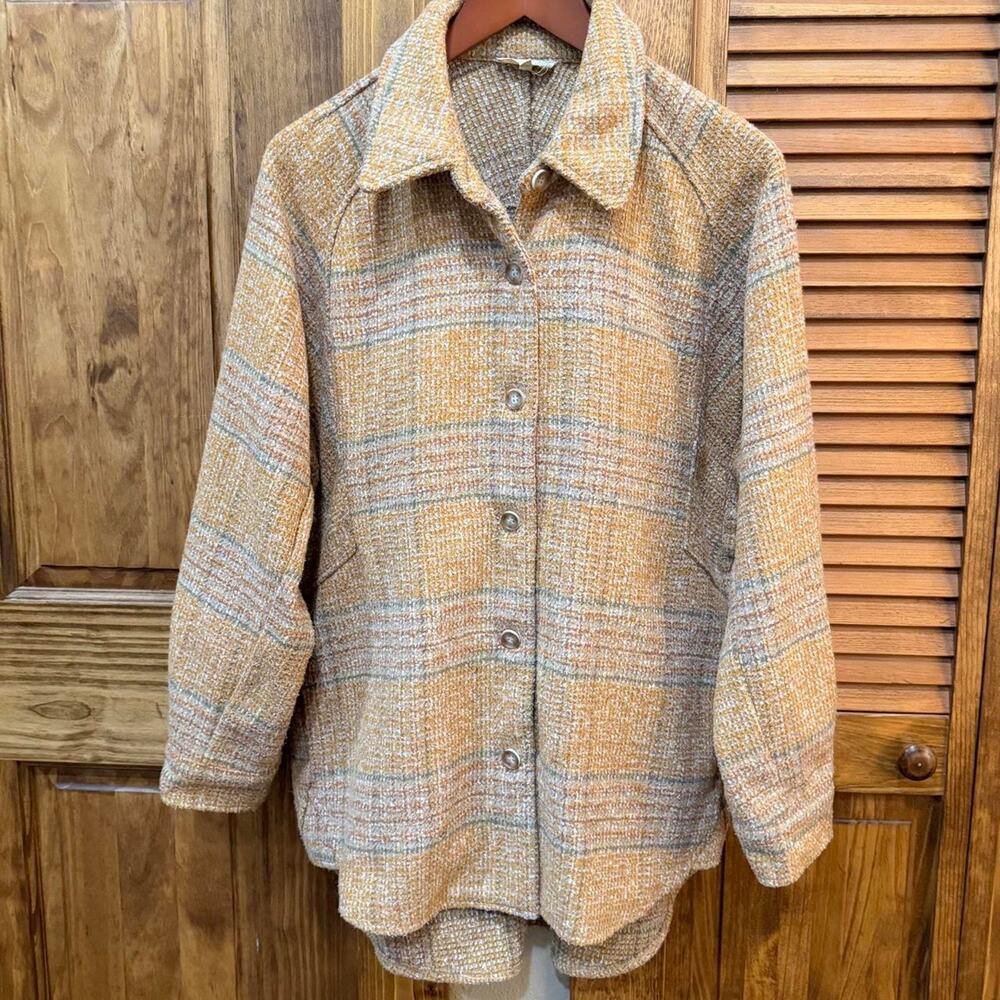 Mystree plaid wool blend jacket